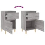Tables de chevet 2 pcs sonoma gris 40x35x70 cm – Image 7