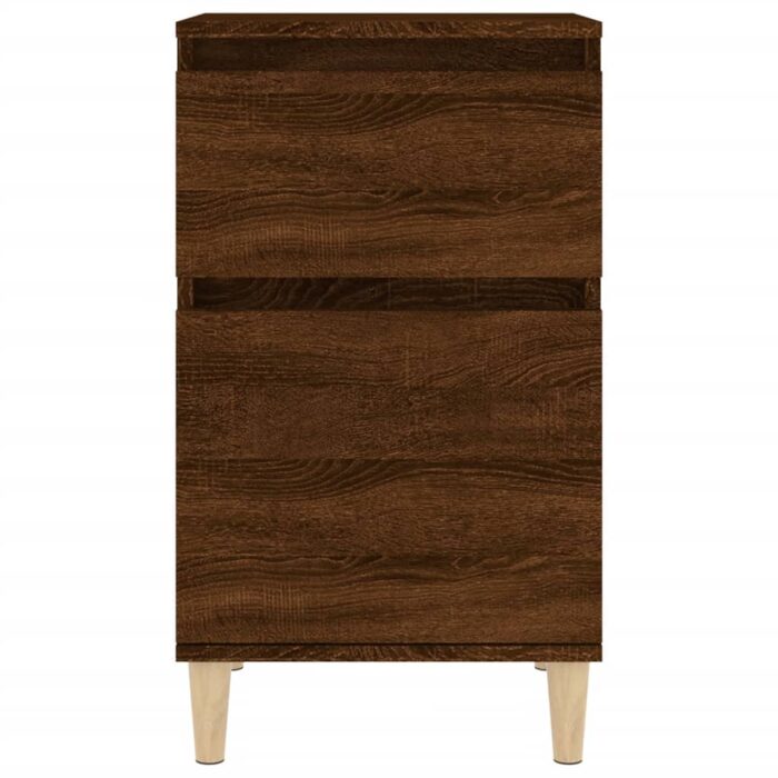 Tables de chevet 2 pcs chêne marron 40x35x70 cm – Image 4