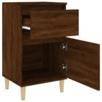 Tables de chevet 2 pcs chêne marron 40x35x70 cm – Image 6
