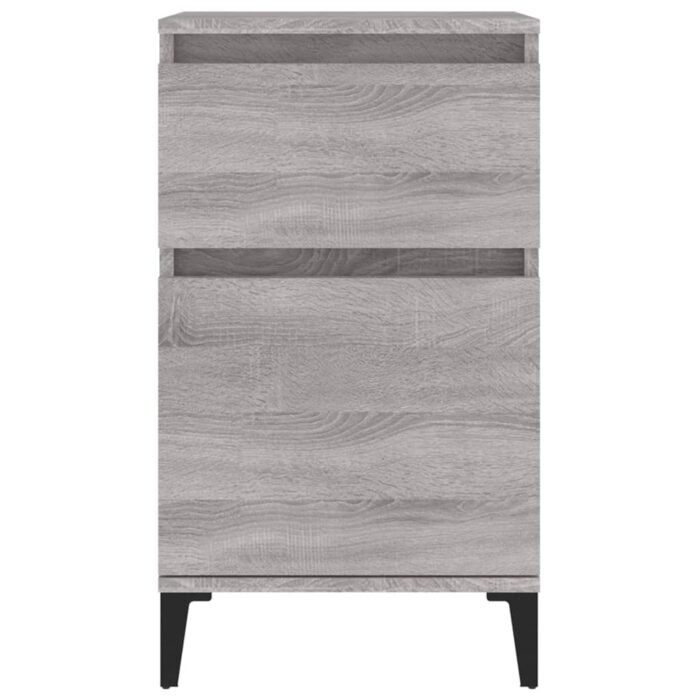 Table de chevet sonoma gris 40x35x70 cm – Image 4