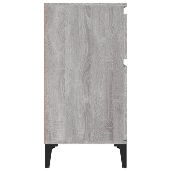 Table de chevet sonoma gris 40x35x70 cm – Image 5