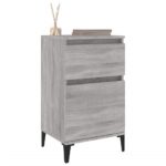 Tables de chevet 2 pcs sonoma gris 40x35x70 cm – Image 2