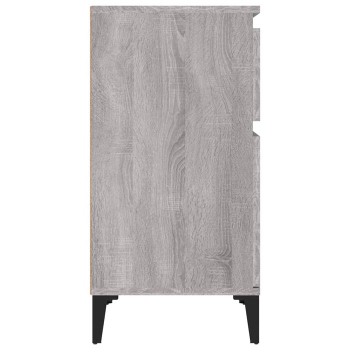 Tables de chevet 2 pcs sonoma gris 40x35x70 cm – Image 5