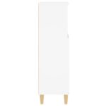 Armoire de salle de bain blanc 30x30x100 cm bois d'ingénierie – Image 6