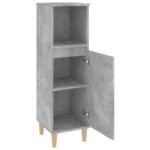 Armoire de salle de bain gris béton 30x30x100 cm – Image 4
