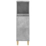 Armoire de salle de bain gris béton 30x30x100 cm – Image 5