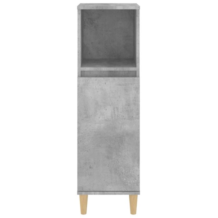 Armoire de salle de bain gris béton 30x30x100 cm – Image 5