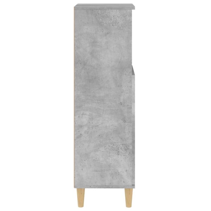 Armoire de salle de bain gris béton 30x30x100 cm – Image 6