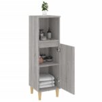 Armoire salle de bain sonoma gris 30x30x100 cm – Image 2