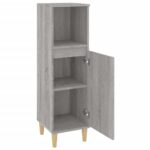 Armoire salle de bain sonoma gris 30x30x100 cm – Image 4