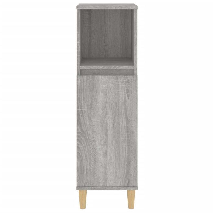 Armoire salle de bain sonoma gris 30x30x100 cm – Image 5