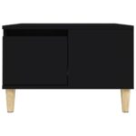 Table basse noir 55x55x36,5 cm bois d'ingénierie – Image 5