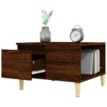 Table basse chêne marron 55x55x36,5 cm bois d'ingénierie – Image 3