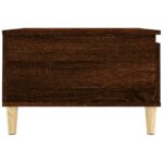 Table basse chêne marron 55x55x36,5 cm bois d'ingénierie – Image 6