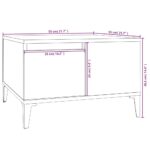 Table basse chêne marron 55x55x36,5 cm bois d'ingénierie – Image 8