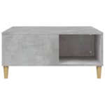 Table basse gris béton 80x80x36,5 cm bois d'ingénierie – Image 3
