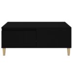 Table basse Noir 90x50x36,5 cm Bois d'ingénierie – Image 5