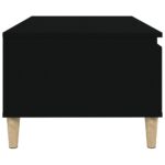 Table basse Noir 90x50x36,5 cm Bois d'ingénierie – Image 6