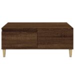 Table basse Chêne marron 90x50x36,5 cm Bois d'ingénierie – Image 5