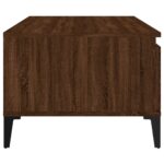 Table basse Chêne marron 90x50x36,5 cm Bois d'ingénierie – Image 6