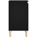 Meuble d'évier noir 58x33x60 cm bois d'ingénierie – Image 6