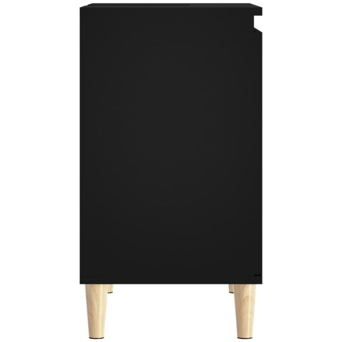 Meuble d'évier noir 58x33x60 cm bois d'ingénierie – Image 6