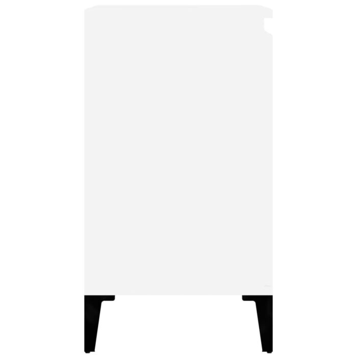 Meuble d'évier blanc 58x33x60 cm bois d'ingénierie – Image 6