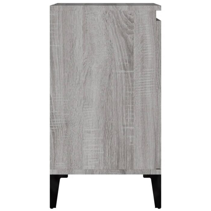 Meuble d'évier sonoma gris 58x33x60 cm bois d'ingénierie – Image 6