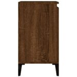 Meuble d'évier chêne marron 58x33x60 cm bois d'ingénierie – Image 6