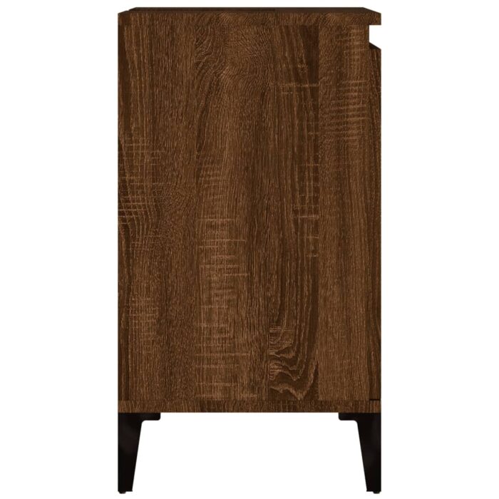 Meuble d'évier chêne marron 58x33x60 cm bois d'ingénierie – Image 6