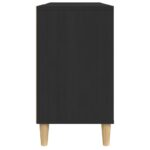 Meuble d'évier noir 80x33x60 cm bois d'ingénierie – Image 6