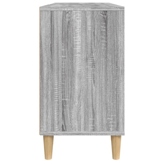 Meuble d'évier sonoma gris 80x33x60 cm bois d'ingénierie – Image 6