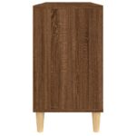 Meuble d'évier chêne marron 80x33x60 cm bois d'ingénierie – Image 6