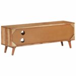 Meuble TV 112x30x40 cm bois d'acacia massif – Image 2