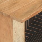 Meuble TV 112x30x40 cm bois d'acacia massif – Image 5