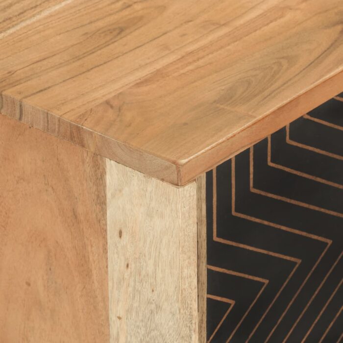 Meuble TV 112x30x40 cm bois d'acacia massif – Image 5