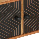 Meuble TV 112x30x40 cm bois d'acacia massif – Image 6