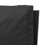 Chaises de jardin avec coussins gris lot de 2 60x74x79 cm acier – Image 4