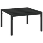 Tabourets de jardin et coussins sable lot de 2 60x60x35cm acier – Image 3