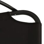 Chaise balançoire de jardin et coussin crème tissu Oxford/acier – Image 5