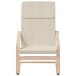 Chaise de relaxation Crème Tissu – Image 2