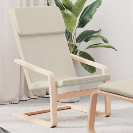 Chaise de relaxation Crème Tissu