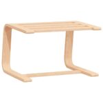 Repose-pied Noir 51x41x40 cm Tissu – Image 3