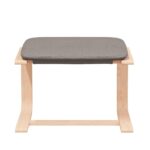 Repose-pied Taupe 51x41x40 cm Tissu – Image 2