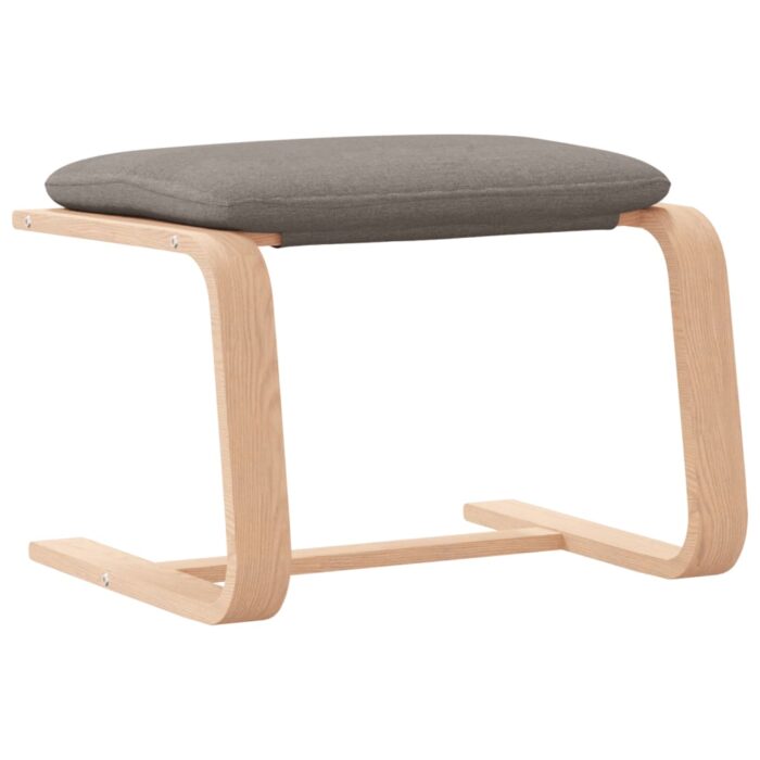 Repose-pied Taupe 51x41x40 cm Tissu – Image 5