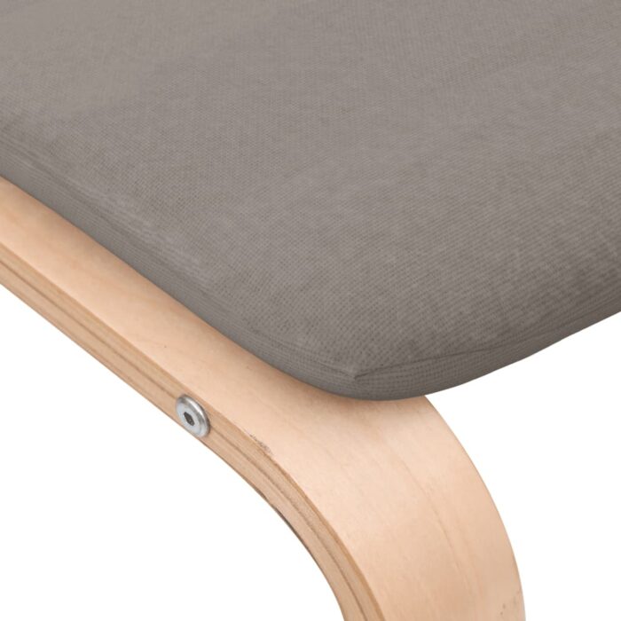 Repose-pied Taupe 51x41x40 cm Tissu – Image 6