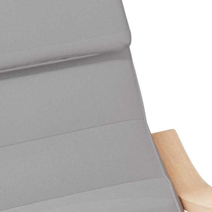 Chaise à bascule Gris clair Tissu – Image 4