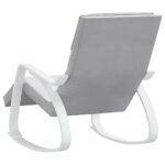 Chaise à bascule Gris clair Tissu – Image 3