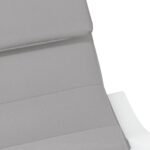 Chaise à bascule Gris clair Tissu – Image 4