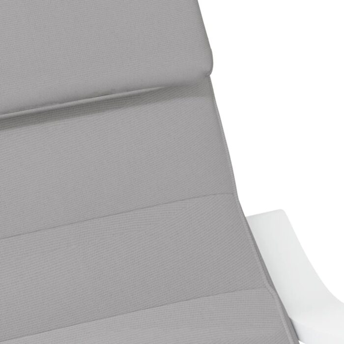 Chaise à bascule Gris clair Tissu – Image 4